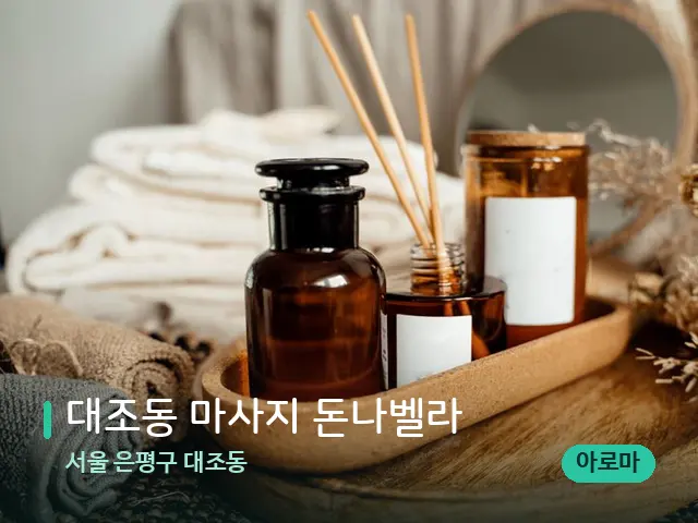 서울 은평구 대조동 대조동 마사지 돈나벨라 — 스파 관리실 내부